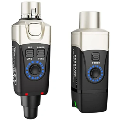 Afbeelding van Xvive Upgrade U3C microfoon Draadloos systeem draadloze microfoonadapter 2,4 GHz XLR zender en ontvanger compatibel met condensatormicrofoon, audiomixer, PA DSLR camera