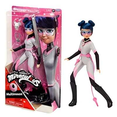 Afbeelding van BANDAI Miraculous Ladybug And Cat Noir Toys Multimouse Fashion Doll Gearticuleerde 26 cm pop met accessoires en wonderbaarlijke Kwami poppen