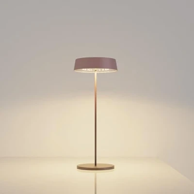 Afbeelding van Palmina 901 Led tafellamp, dimbaar, 4400 mAh, draadloos, IP54 bescherming, lamp voor binnen en buiten, geschikt diner, lezen, slaapkamer, tuin nog veel meer/roze