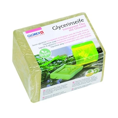 Afbeelding van GLOREX 6 1600 140 glycerinezeep eco 250g met olijfolie transparant