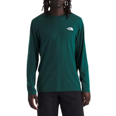 Afbeelding van The North Face Simple DOME TEE Longsleeve, Heren, Maat: Small, Deep nori