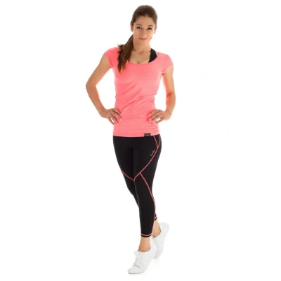 Afbeelding van Winshape Tshirt print, Dames, Maat: Small, Neon coral