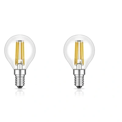 Afbeelding van ledscom.de 2 E14 LED lampen, G45, warm wit (2700 K), 4.5 W, 542lm, 3 staps dimmer