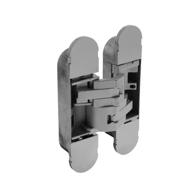 Afbeelding van Scharnier 130x30mm onzichtbaar zilvergrijs 3D verstelbaar