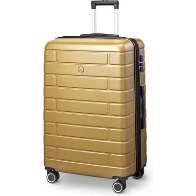 Afbeelding van Arogado by Jump Reiskoffer 76 cm 4 Wielen TSA Cijferslot Expandable Mosterd Geel
