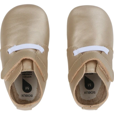Afbeelding van Bobux Soft Soles Grass court gold Babyslofjes EU 18