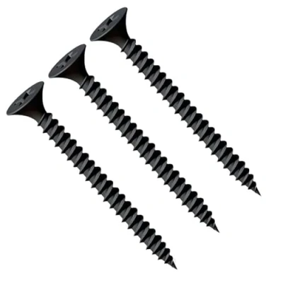 Afbeelding van 3.5X55mm Gipsplaten Zwarte Schroeven, Zelftappende Phillips Verzonken Kop, Fijne Draad, Scherpe Punt, Zwart Fosfaat Metal studs Gipsschroeven voor Gipsplaat op Staalprofiel (30 st.)