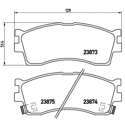Afbeelding van Brembo Remblokset P 30 016