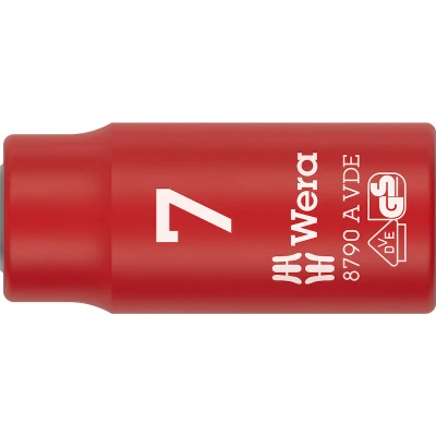 Afbeelding van Wera 05005930001 8790 B VDE Zyklop Dop Geïsoleerd 1/4&quot; 7 Mm