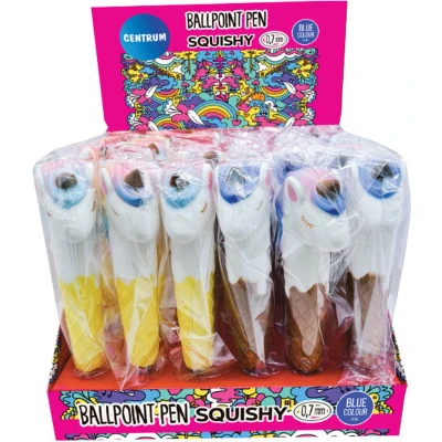 Afbeelding van Centrum 24 balpen squishy unicorn 89837