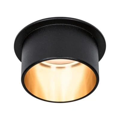 Afbeelding van Paulmann 93378 Gil LED inbouwlamp vast ingebouwd 6 W Zwart (mat), Goud