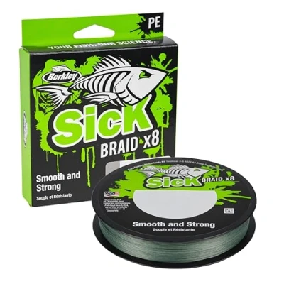 Afbeelding van Berkley Sick Gevlochten lijn Moss Green 2000m 0.14mm (16.5kg)