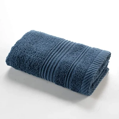 Afbeelding van douceur d&#039;intérieur, Handdoek, 30 x 50 cm, saffier, 100% katoen, twissen