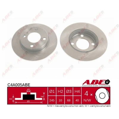 Afbeelding van ABE Remschijven C4A005ABE