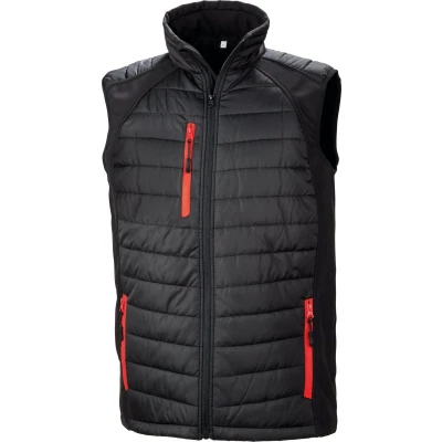 Afbeelding van Result BLACK compass gewatteerde softshell bodywarmer R238X / RED