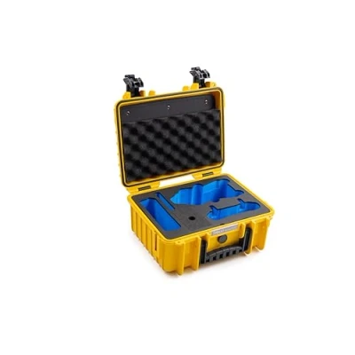 Afbeelding van B&amp;W Transportkoffer voor drone DJI Air 3 en Fly More Combo, type 3000, geel, waterdicht volgens IP67 certificering, stofdicht, onbreekbaar onverwoestbaar