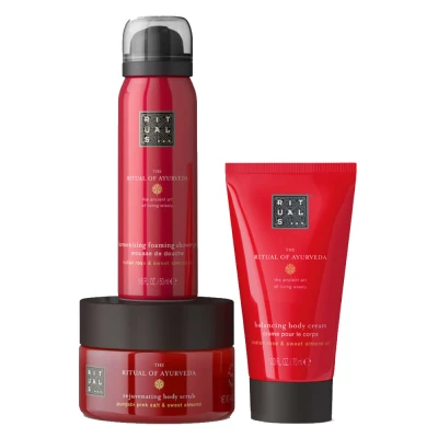 Afbeelding van Rituals Trial SET THE Ritual OF Ayurveda Sweet &amp; Nutty Almond Indian ROSE Bad bodyset, Maat: One Size,