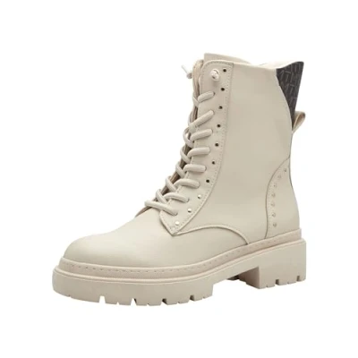 Afbeelding van Marco Tozzi Dames Bootie Laced 2 25227 43 Modelaarzen, Cream Comb, 41 EU, Crèam Kam., EU