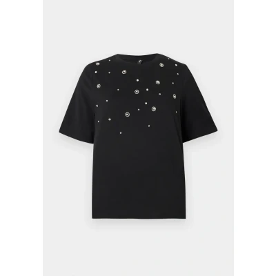 Afbeelding van ONLY Onljulia LIFE BOX Tshirt print, Dames, Maat: XS, Black