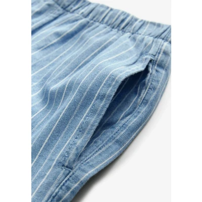 Afbeelding van Next Regular FIT Lightweight WIDE LEG Broek, Dames, Maat: 50xR, Blue striped