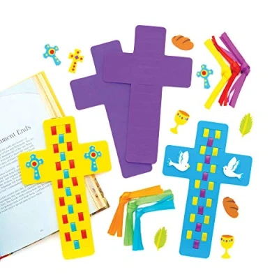Afbeelding van Baker Ross Karweek Bijbel bladwijzer knutselsets voor kinderen (6 stuks) creatieve sets om te knutselen Pasen AT576