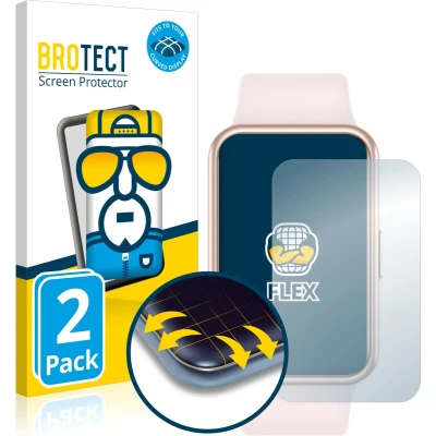 Afbeelding van BROTECT Full Cover Screen Protector voor Huawei Watch Fit New (2 Stuks) Schermbeschermer, 3D Curved