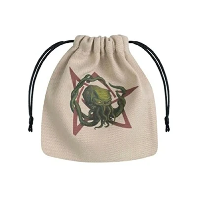 Afbeelding van Call of Cthulhu Beige &amp; Multicolor Dice Bag