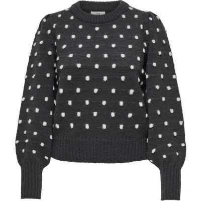 Afbeelding van JDY Jdysigrid LIFE L/S ON PUFF NOOS Trui Dark grey, Dames, Maat: Large, grey