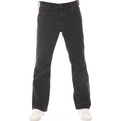 Afbeelding van Wrangler Jacksville Bootcut jeans, Heren, Maat: 42x32, Black out wsshtd