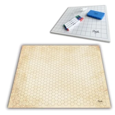 Afbeelding van Dubbelzijdig Battle Game Board 27X23 Inch 2 Terrains met 4 Markers+1Eraser+1Spray Fles. Geweldig voor Dungeons and Dragons, Pathfinder, Warhammer en andere tafelblad RPG Games