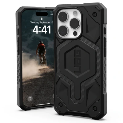 Afbeelding van Apple iPhone 16 Pro MagSafe Hoesje Kunststof UAG Hardcase/Backcover Zwart Telefoonhoesje Shockproof/Valbescherming