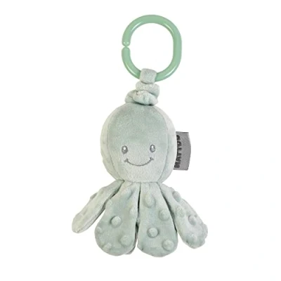 Afbeelding van Nattou Trillende Knuffel Octopus Lapidou Saliegroen 20 cm
