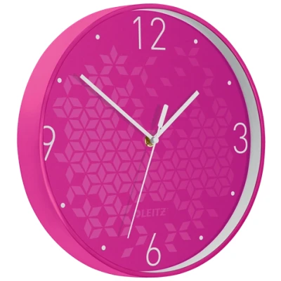 Afbeelding van Wandklok Leitz WOW diameter29cm roze