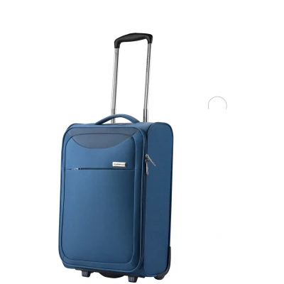 Afbeelding van CarryOn Air Upright Handbagage Koffer 55 x 35 20 cm Zachte Trolley 37 Liter Lichtgewicht Blauw