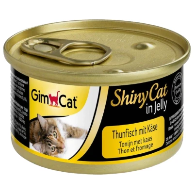 Afbeelding van Gimcat Shinycat In Jelly 70 g Kattenvoer Tonijn&amp;Kaas