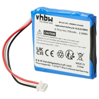 Afbeelding van vhbw Accu compatibel met TomTom Start 4EN.001.02, 4EN42, 4EN52, 20, 25 GPS Navigation Navi (700 mAh, 3,7 V, Li Ion)