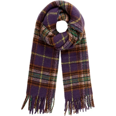 Afbeelding van Sjaal Winter Time Ruit Paars