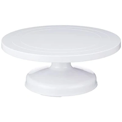 Afbeelding van Ibili taartjes /taartstaander draaibaar/hoog 31 cm van kunststof, wit, x 12,5