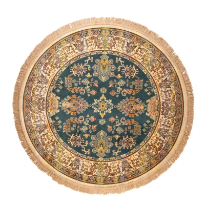 Afbeelding van Maison Bobby Vloerkleed Raz Rond 200cm Cognac