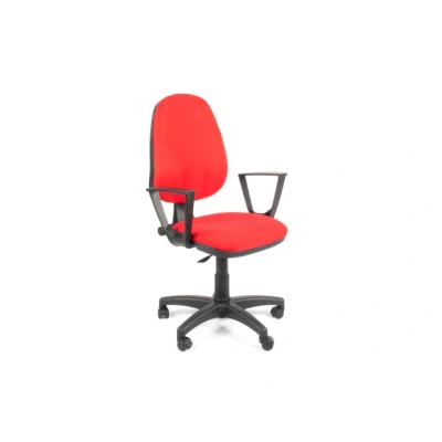 Afbeelding van Linea Fabbrica Tiger 01 Rood/Rood Bureaustoel Met Armleuning