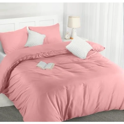 Afbeelding van Utopia Bedding Dekbedovertrek Set Zachte Microvezel 200x200cm met Kussenslopen 50x75cm Beddengoed Roze