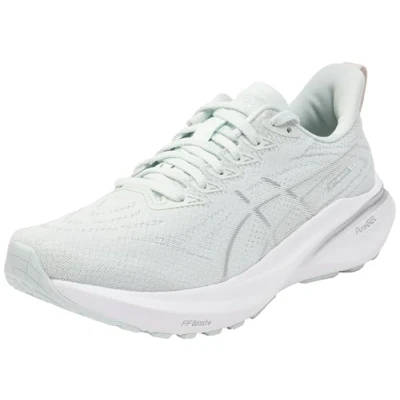 Afbeelding van Asics GT2000 13 Hardloopschoenen voor op de weg, Dames, Maat: 42.5, Pure aqua/white Textiel/ synthetisch