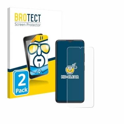 Afbeelding van BROTECT Screenprotector voor ZTE Blade A34 Folie Beschermfolie transparant (2 Stuks)