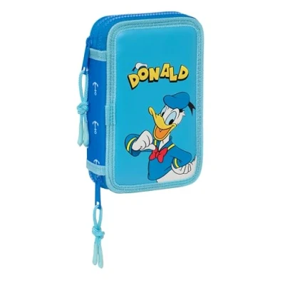 Afbeelding van Disney Donald Duck Gevuld Etui, Navy 28 st. 19,5 x 12,5 4 cm Polyester