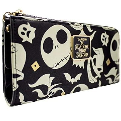 Afbeelding van Nightmare Before Christmas Jack Oogie En Zero Portemonnee Handtas Zwart