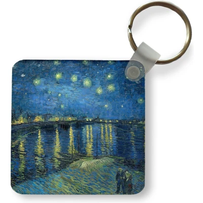 Afbeelding van Sleutelhanger Uitdeelcadeautjes De Sterrennacht Vincent van Gogh Plastic