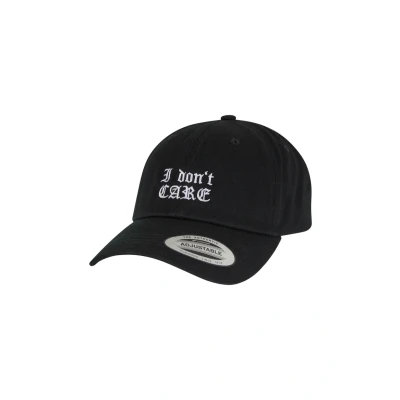 Afbeelding van Mister Tee I DONT CARE LOW Profile Twill Pet, Maat: One Size, Black