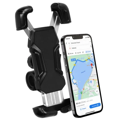 Afbeelding van iMoshion Rugged fiets Telefoonhouder Universeel Verstelbaar Zwart Kunststof