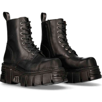 Afbeelding van New Rock M NEWMILI083 S39 Plateau Laarzen 36 Shoes Zwart