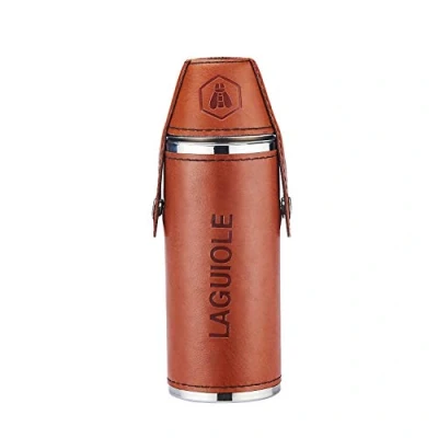Afbeelding van LAGUIOLE Alcoholfles met 2 glazen Kerstmis, verjaardagscadeau inhoud 235 ml